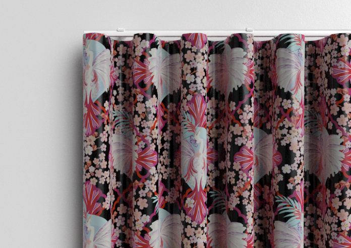 Faded Glamour, Fairground Black - Made To Measure Curtains - Image 13
